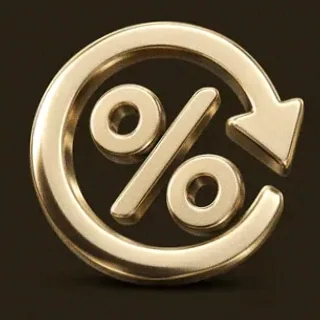 Gold percent symbol — Mafia 77777
