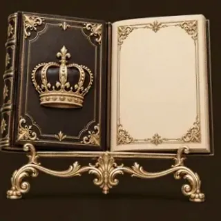 Ornate open book — Mafia 77777