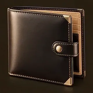 Leather bifold wallet — Mafia 77777
